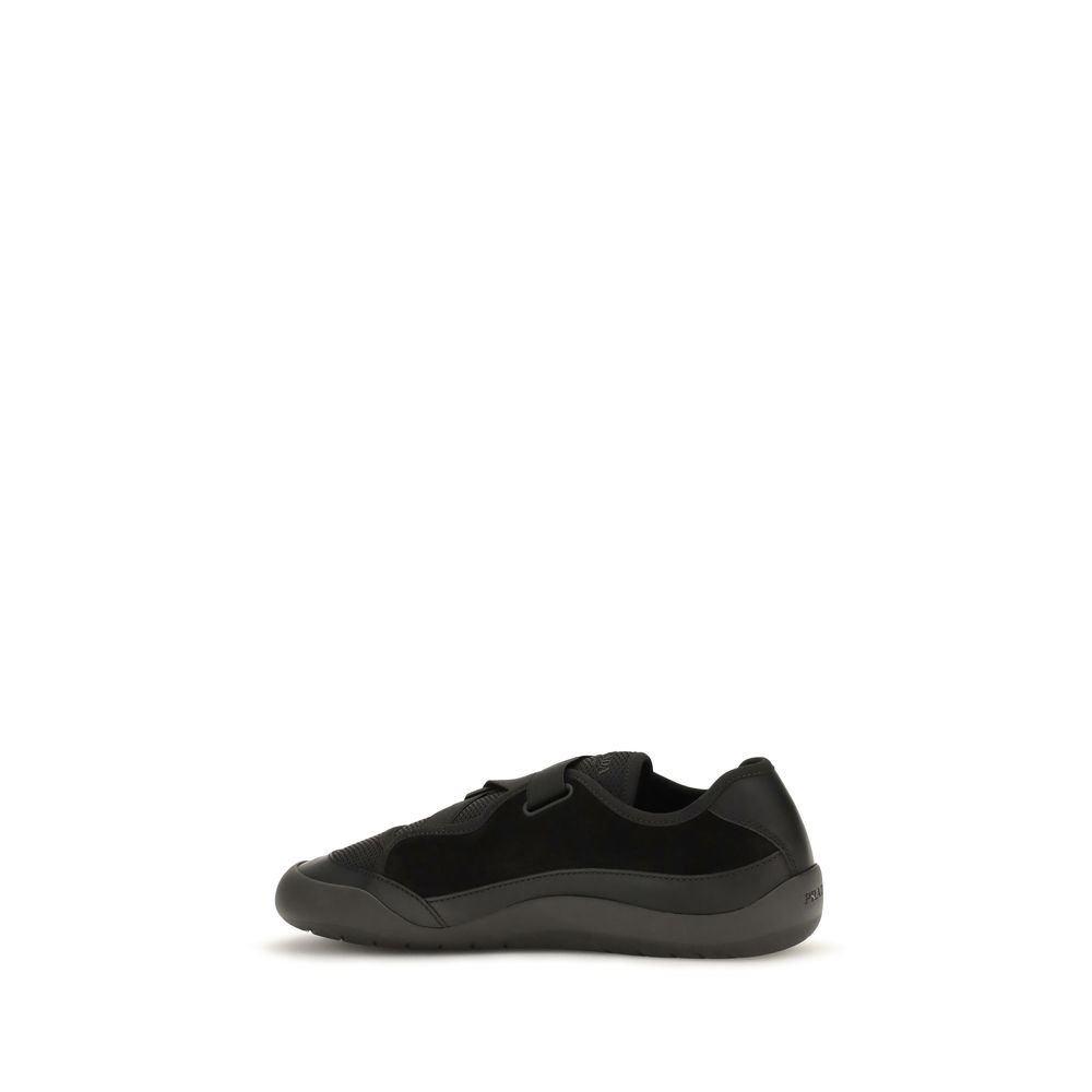 Chic Black Nylon Low Top Sneakers designed by Prada - Image 3