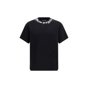Stylish Black Cotton Neck Logo T-Shirt designed bhy Palm Angels
