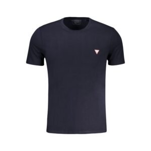 Casual Blue Cotton Mens T-Shirt designed by Guess