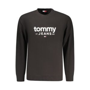 Black Cotton Men's Sweatshirt