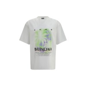Elegant White Soft Cotton T-Shirt designed by Balenciaga