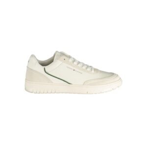White Polyurethane Men's Sneaker