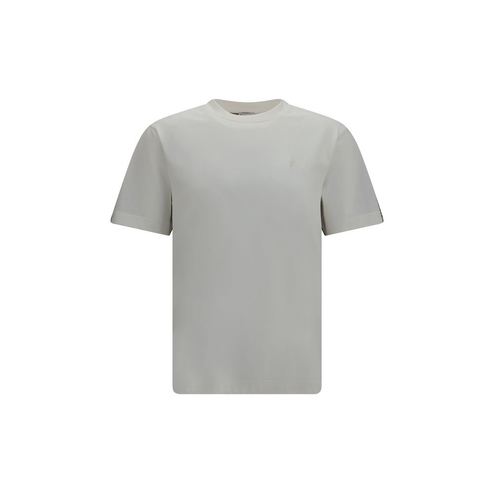 Sleek 2-Tone Checked Soft Cotton T-Shirt designed by Burberry