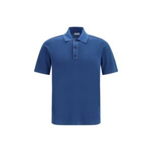 Stylish Blue Wool Polo Shirt designed by Burberry