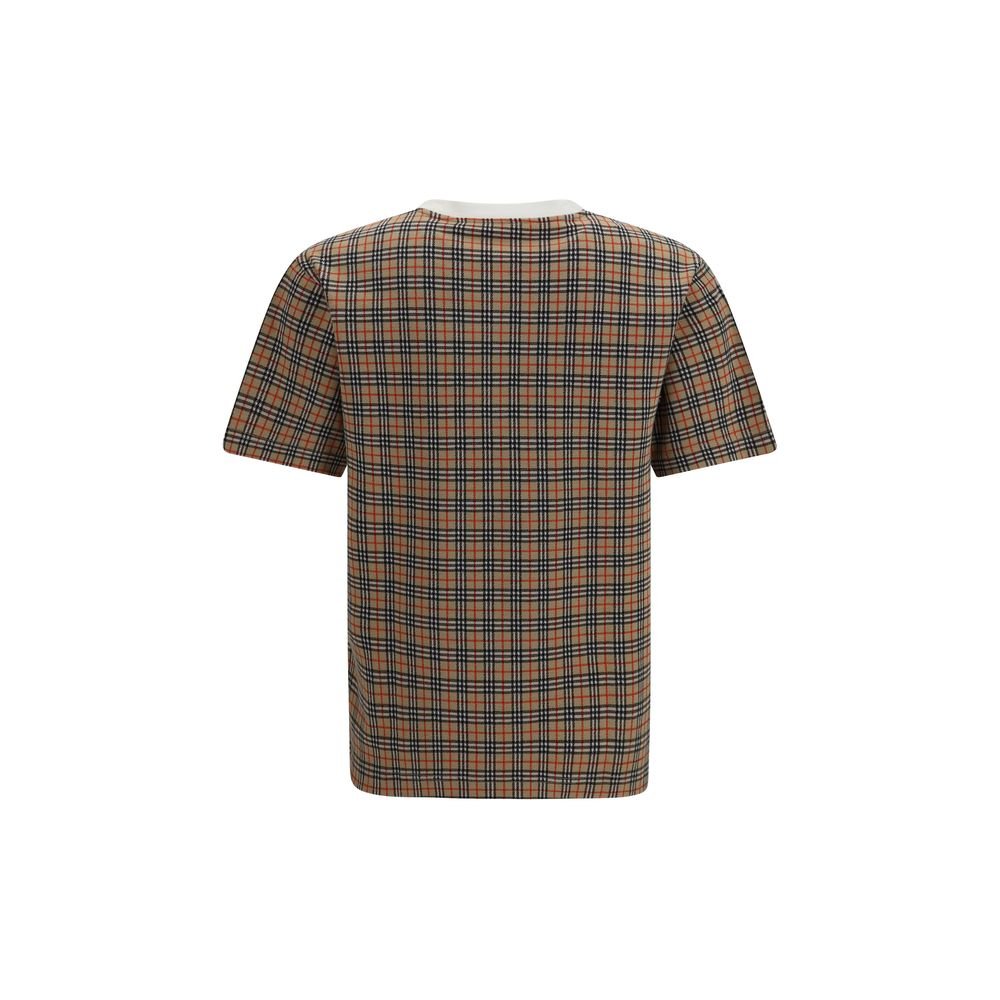 Sleek 2-Tone Checked Soft Cotton T-Shirt designed by Burberry - Image 2