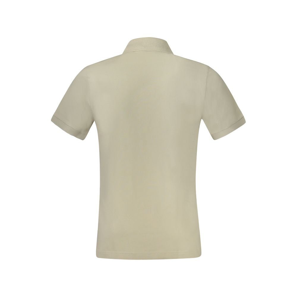 Beige Cotton Mens Polo designed by Hugo Boss - Image 2