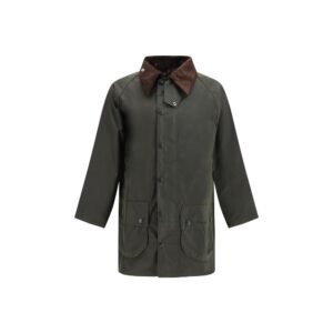 Elegant Bicolor Beaufort Waxed Coat designed by Barbour
