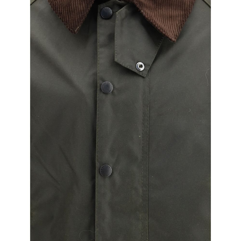 Elegant Bicolor Beaufort Waxed Coat designed by Barbour - Image 3