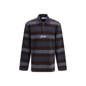 Multicolor Striped Cotton Polo Shirt designed by Off-White