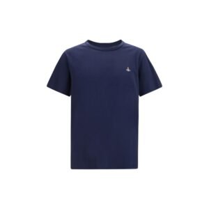 Trendy Blue Cotton T-Shirt designed by Vivienne Westwood