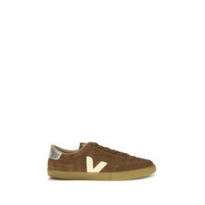 Brown Recycled Polyester Low Top Sneakers designed by Veja
