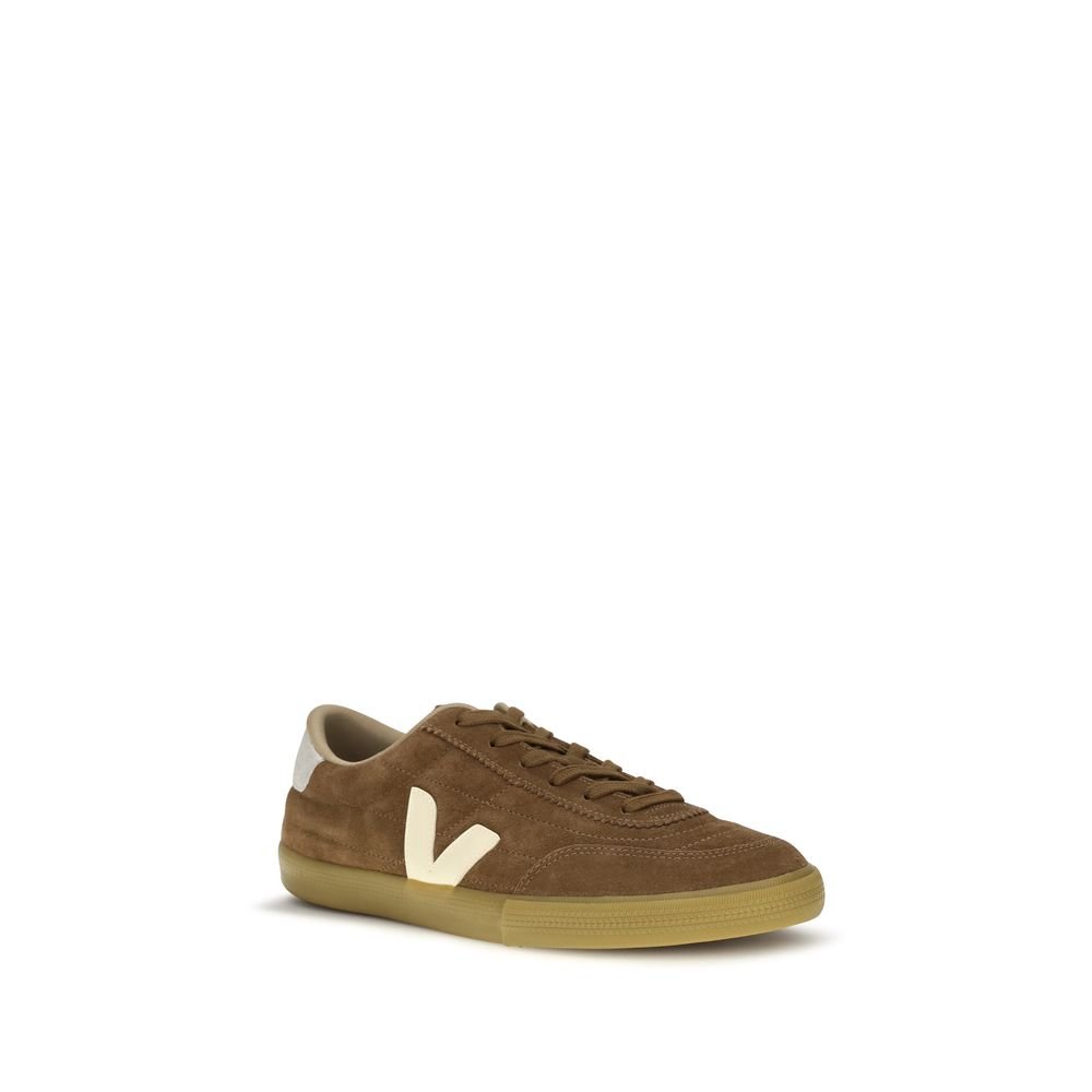 Brown Recycled Polyester Low Top Sneakers designed by Veja - Image 2