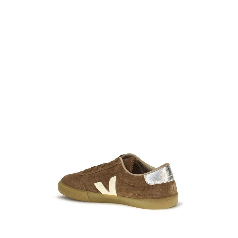 Brown Recycled Polyester Low Top Sneakers designed by Veja - Image 3