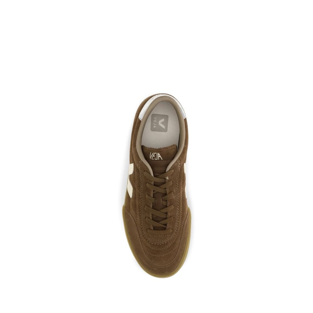 Brown Recycled Polyester Low Top Sneakers designed by Veja - Image 4
