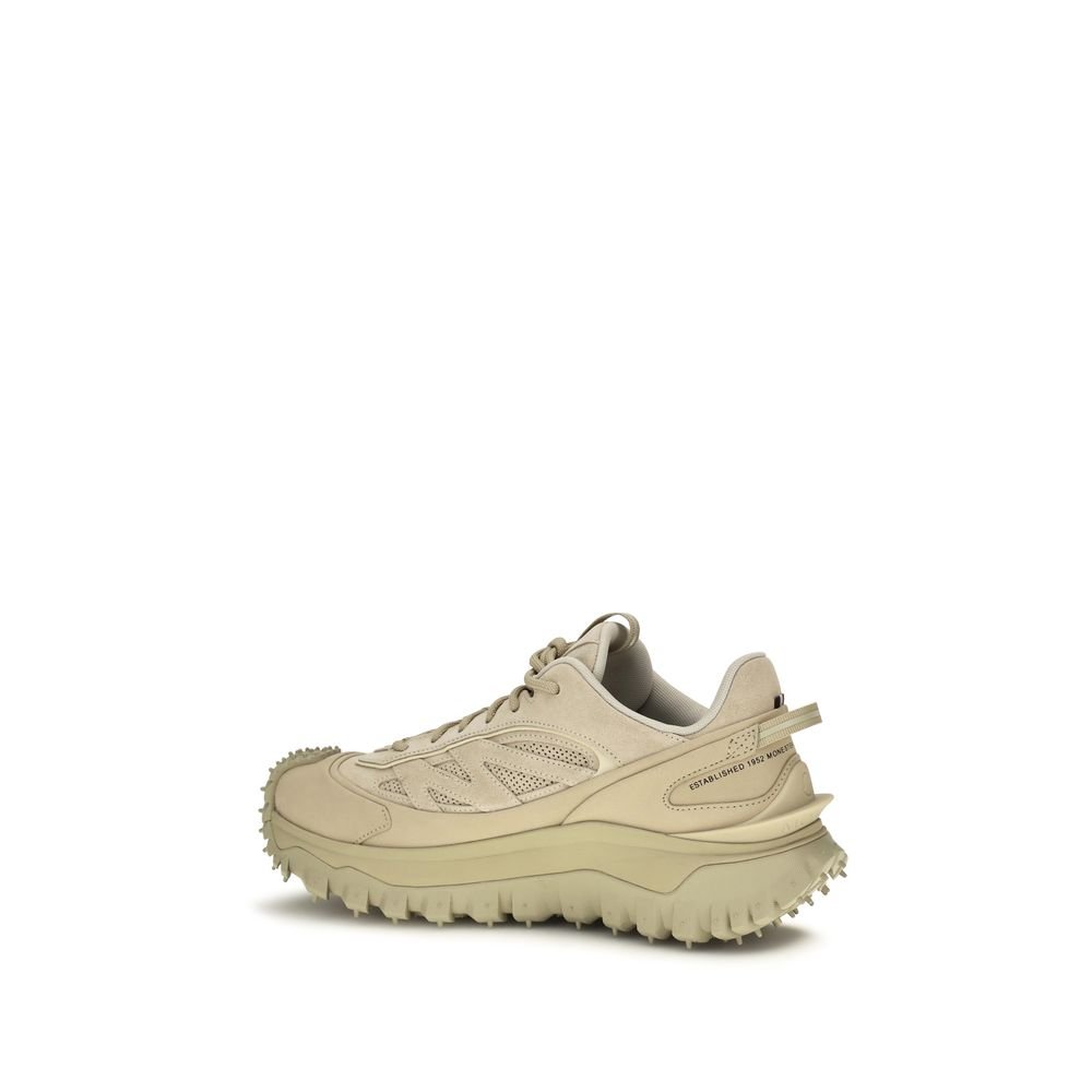 Essential Beige Leather Trailgrip Sneakers designed by Moncler - Image 3
