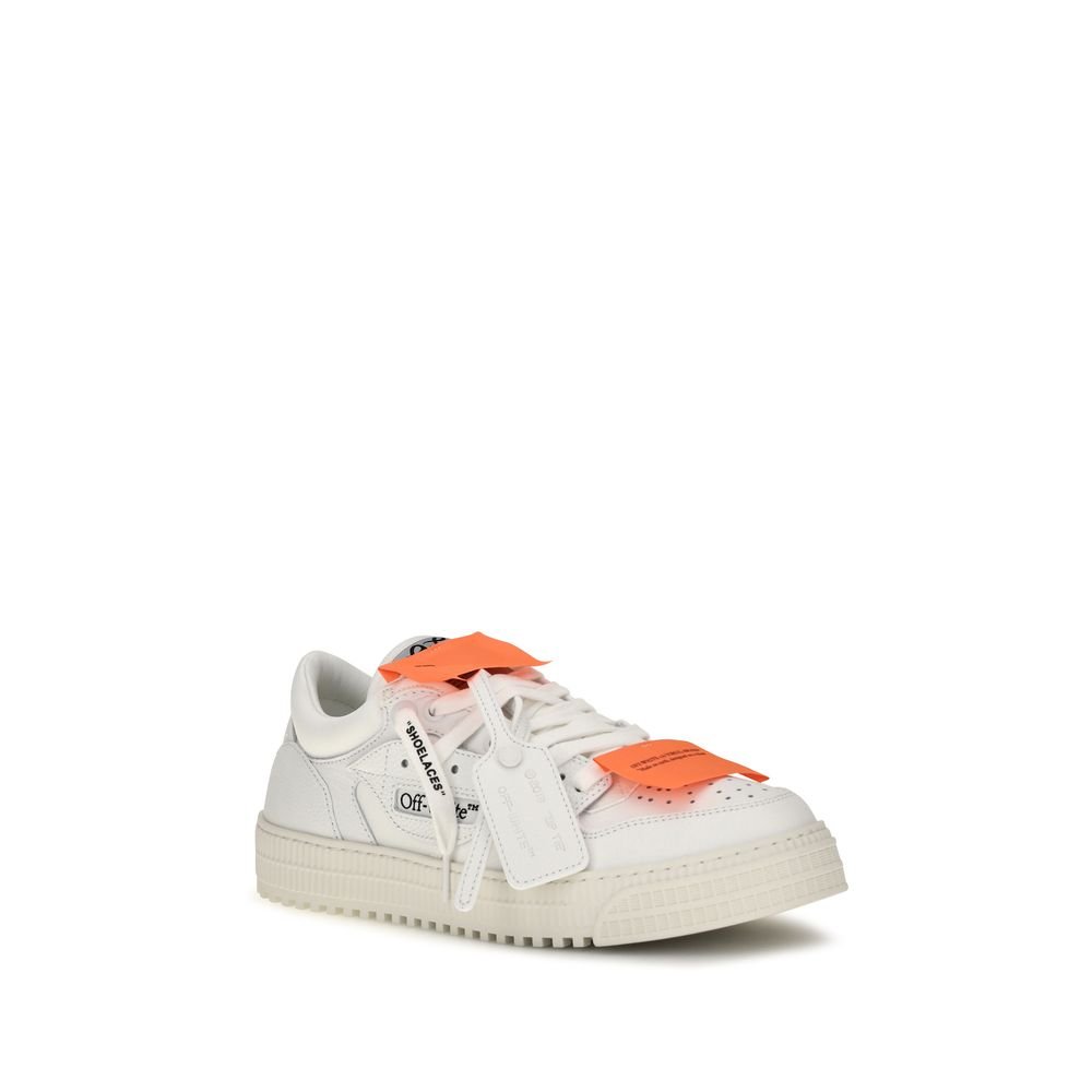 Stylish White Leather Low Top Sneakers designed by Off-White - Image 2