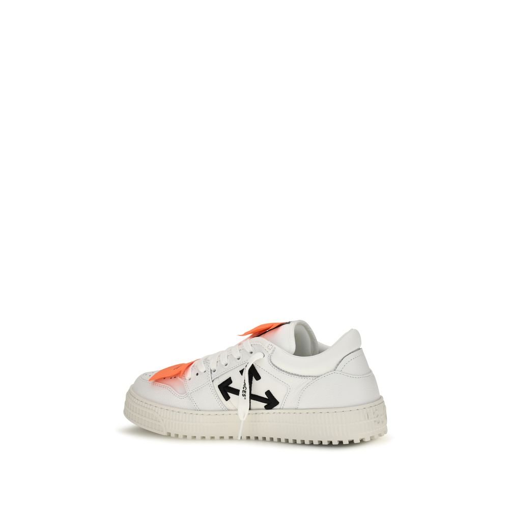 Stylish White Leather Low Top Sneakers designed by Off-White - Image 3