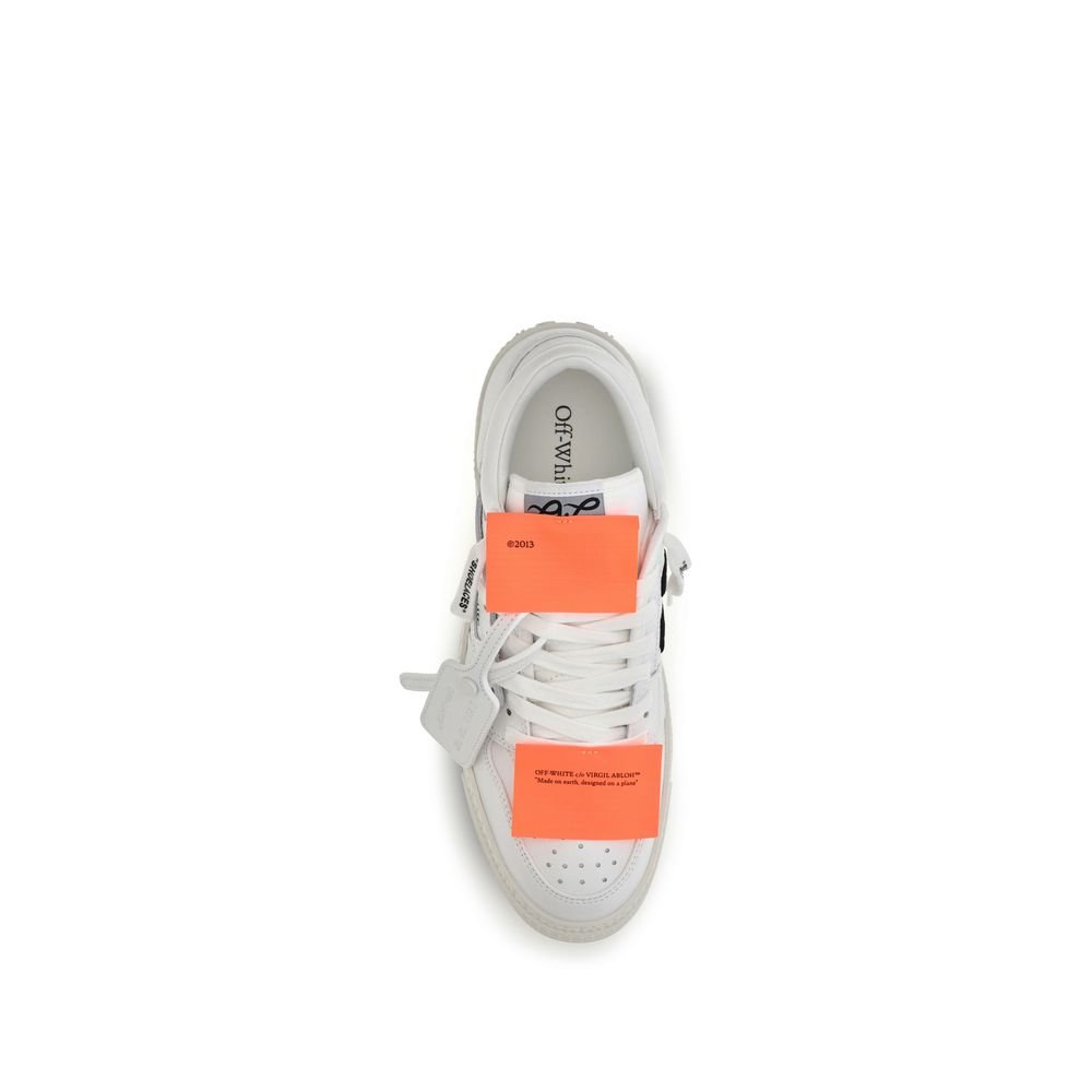 Stylish White Leather Low Top Sneakers designed by Off-White - Image 4