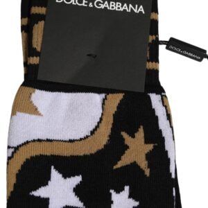 White Polka Dot Over The Calf Socks designed by Dolce&Gabbana