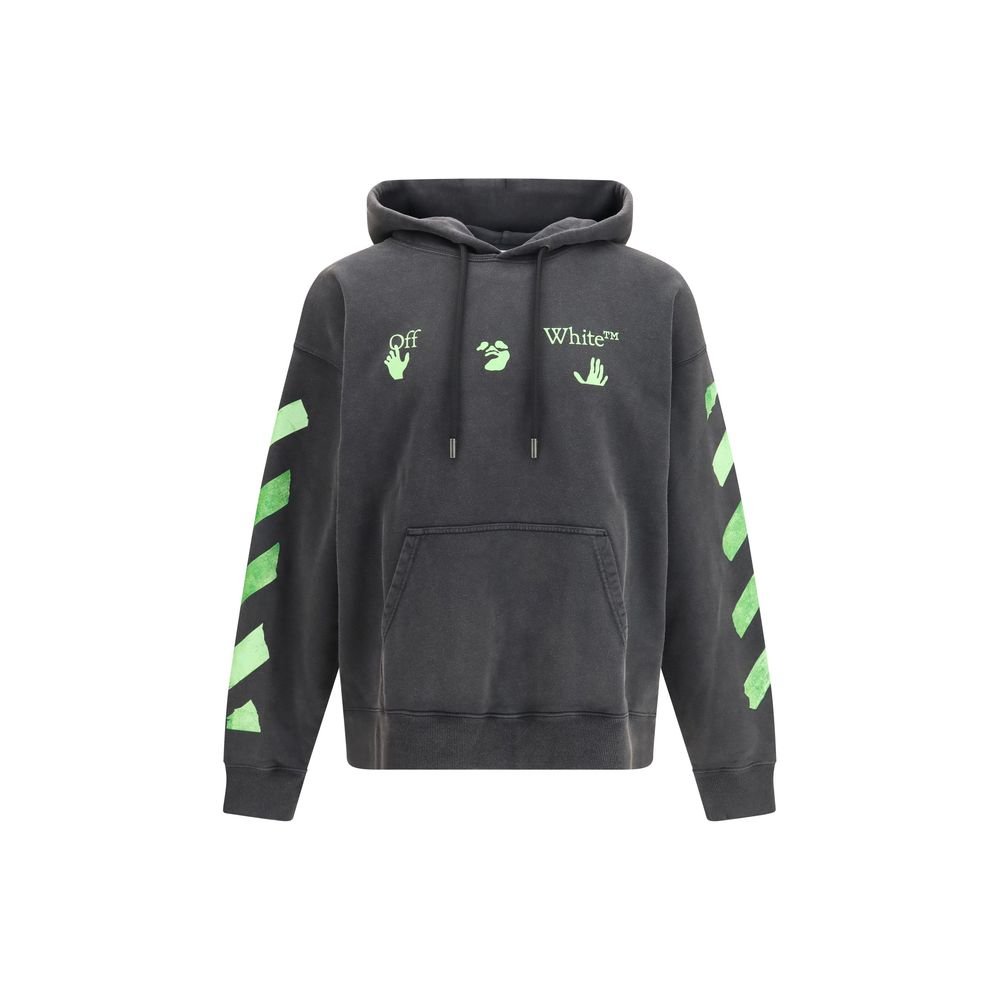 Trendy Gray Soft Cotton Sweatshirt designed by Off-White