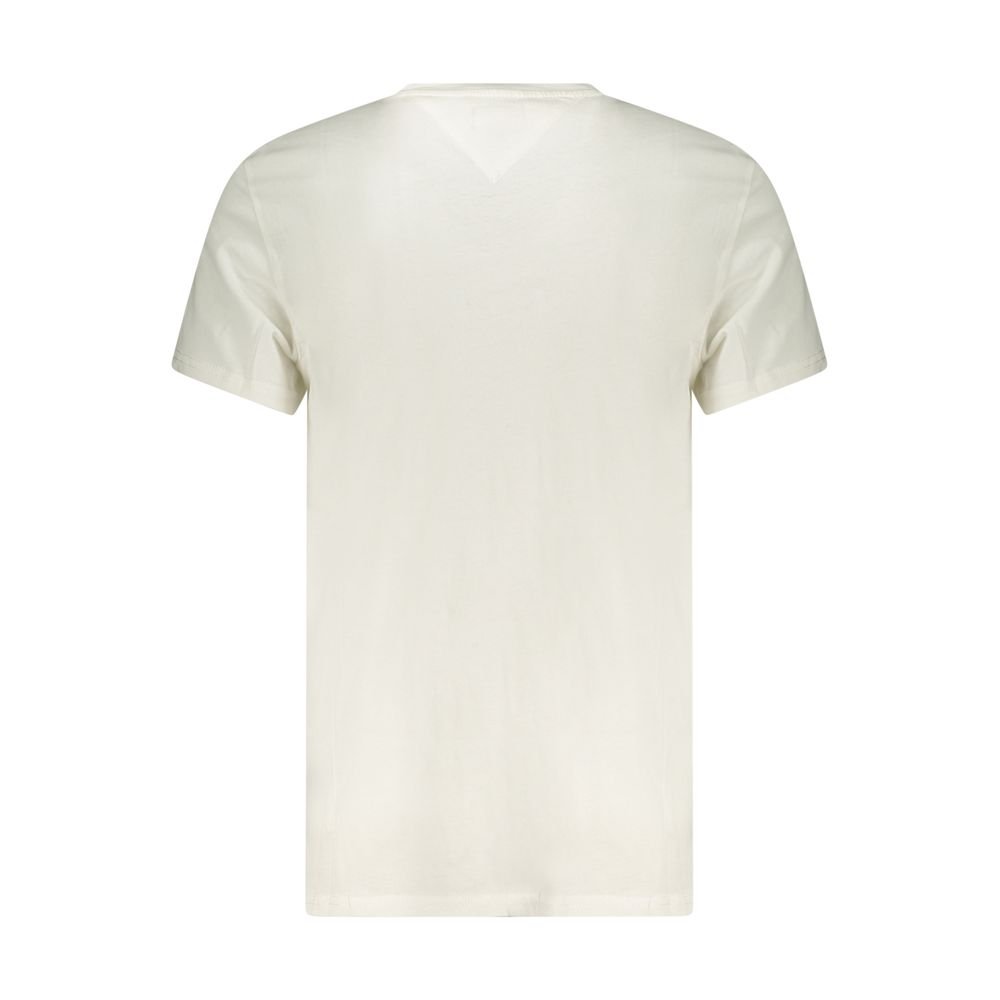 White Cotton Men's T-Shirt designed by Tommy Hilfiger - Image 2