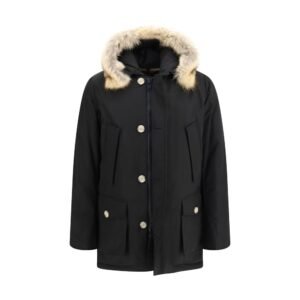 Black Arctic Ramar Cotton Parka designed by Woolrich
