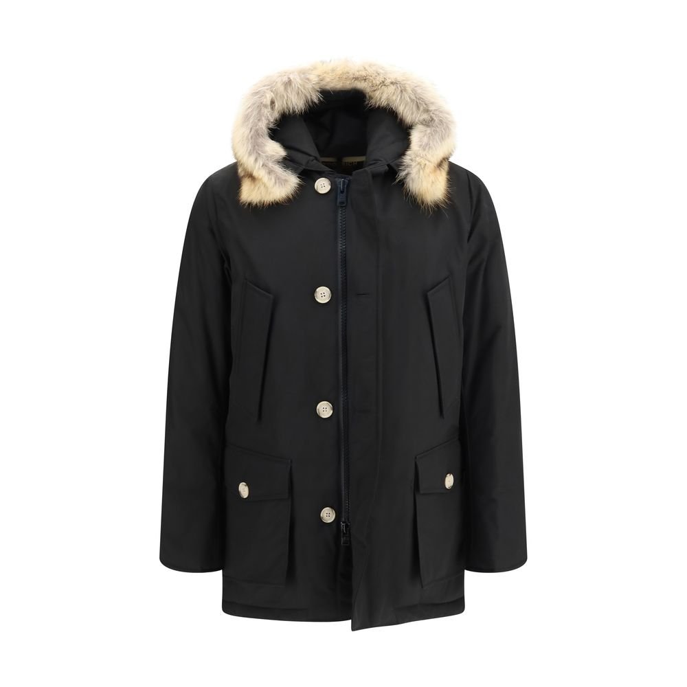 Black Arctic Ramar Cotton Parka designed by Woolrich