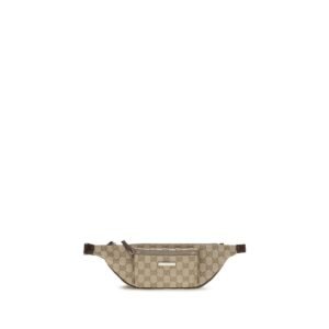 Stunning Beige Fabric Shoulder Bag designed by Gucci