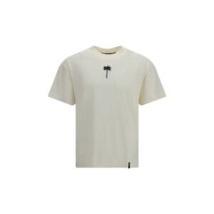 Niche Beige Soft Cotton T-Shirt designed by Palm Angels