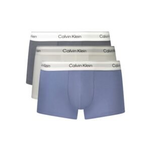 Light Blue Cotton 3-Pack Boxers designed by Calvin Klein
