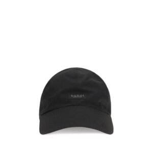 Classic Black Cotton Baseball Cap designed by Gucci