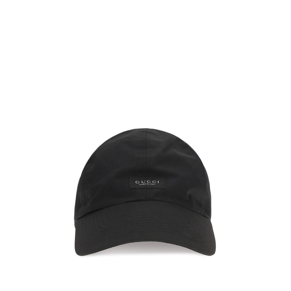 Classic Black Cotton Baseball Cap designed by Gucci