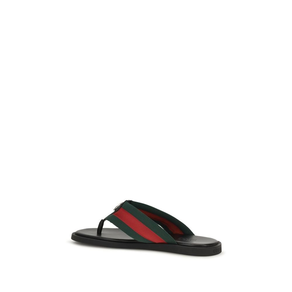 Stylish Black Maverik GG Flip-Flop Sandals designed by Gucci - Image 3