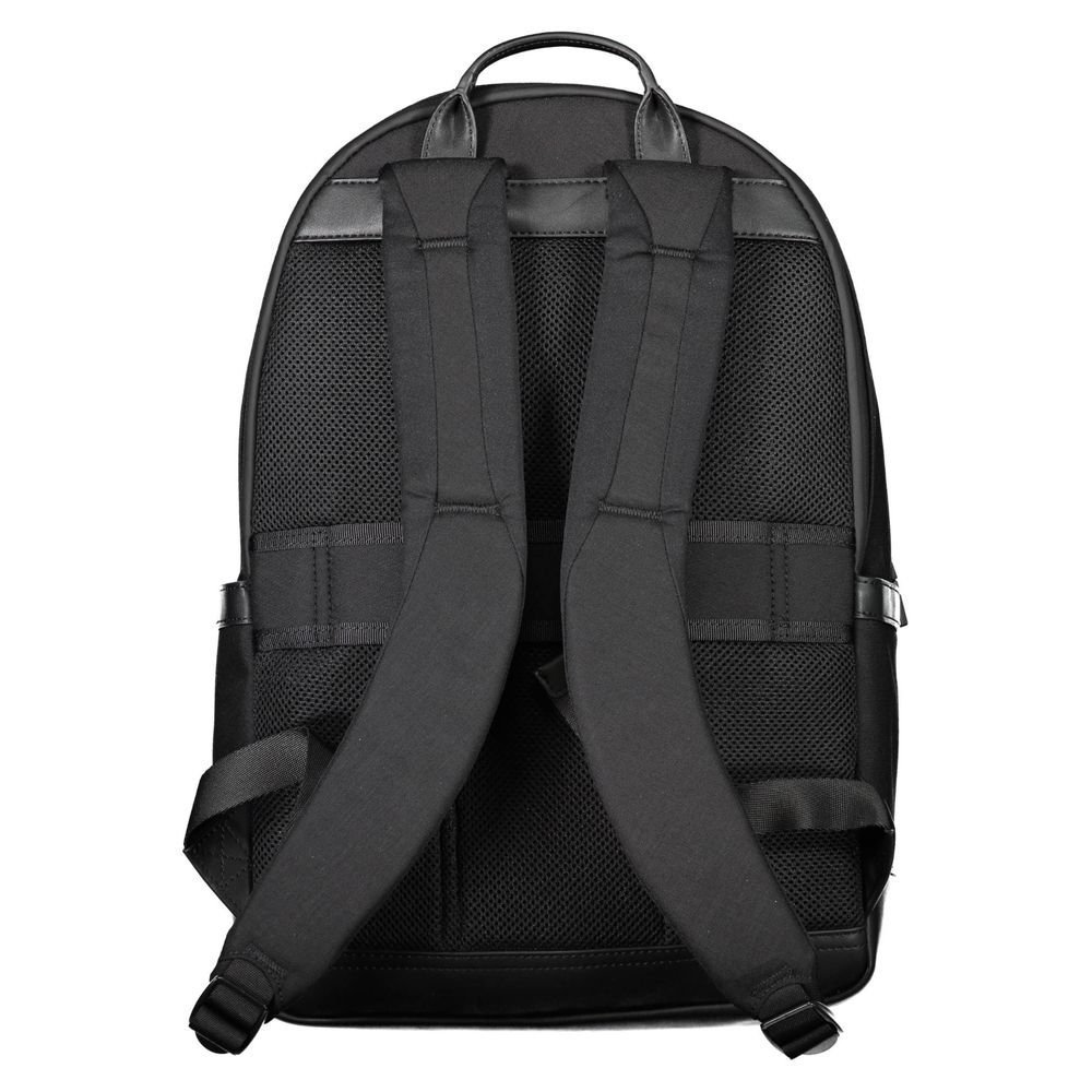 Black Nylon Men Backpack designed by Tommy Hilfiger - Image 2