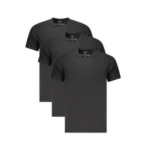 Black Cotton Mens 3-Pack T-Shirt designed by Calvin Klein