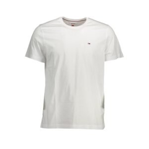 Casual White Cotton Mens T-Shirt designed by Tommy Hilfiger