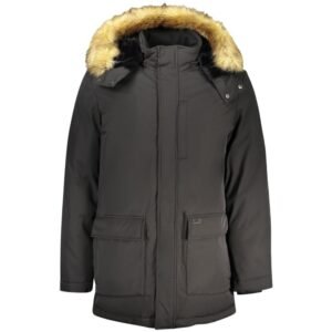 Stylish Black Polyester Mens Jacket designed by Guess
