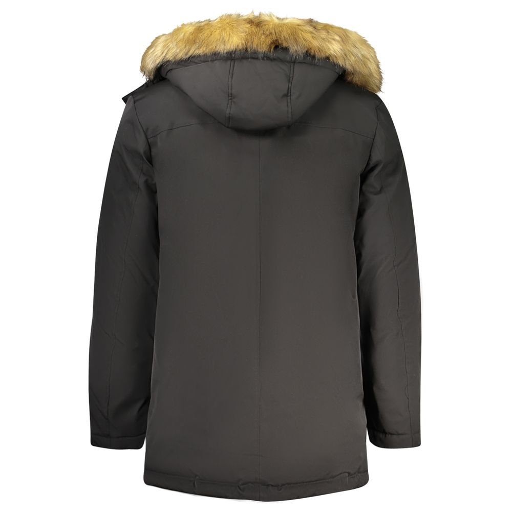 Stylish Black Polyester Mens Jacket designed by Guess - Image 2