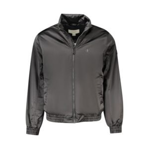 Casual Black Polyester Men Jacket designed by Calvin Klein