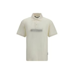 Essential Beige Cotton Polo Shirt designed by Palm Angels