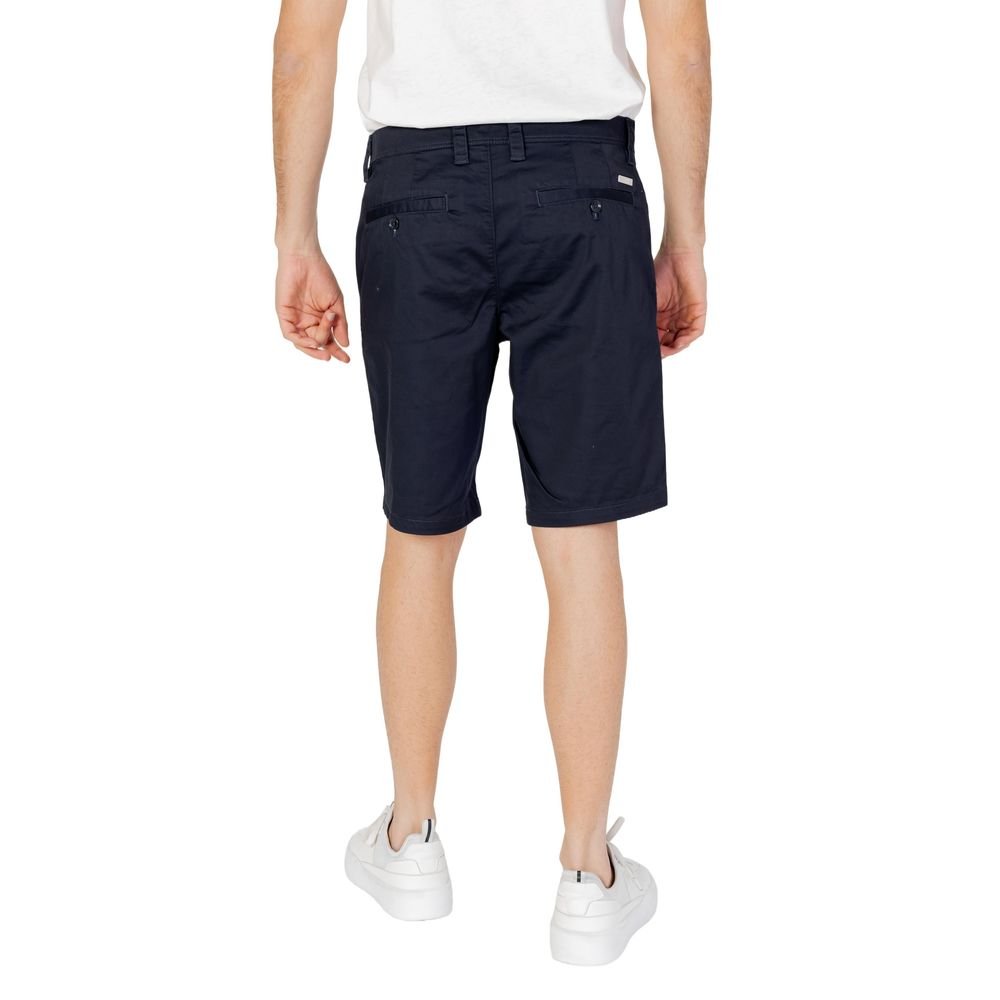 Classic Blue Cotton Bermuda Shorts designed by Armani Exchange - Image 2