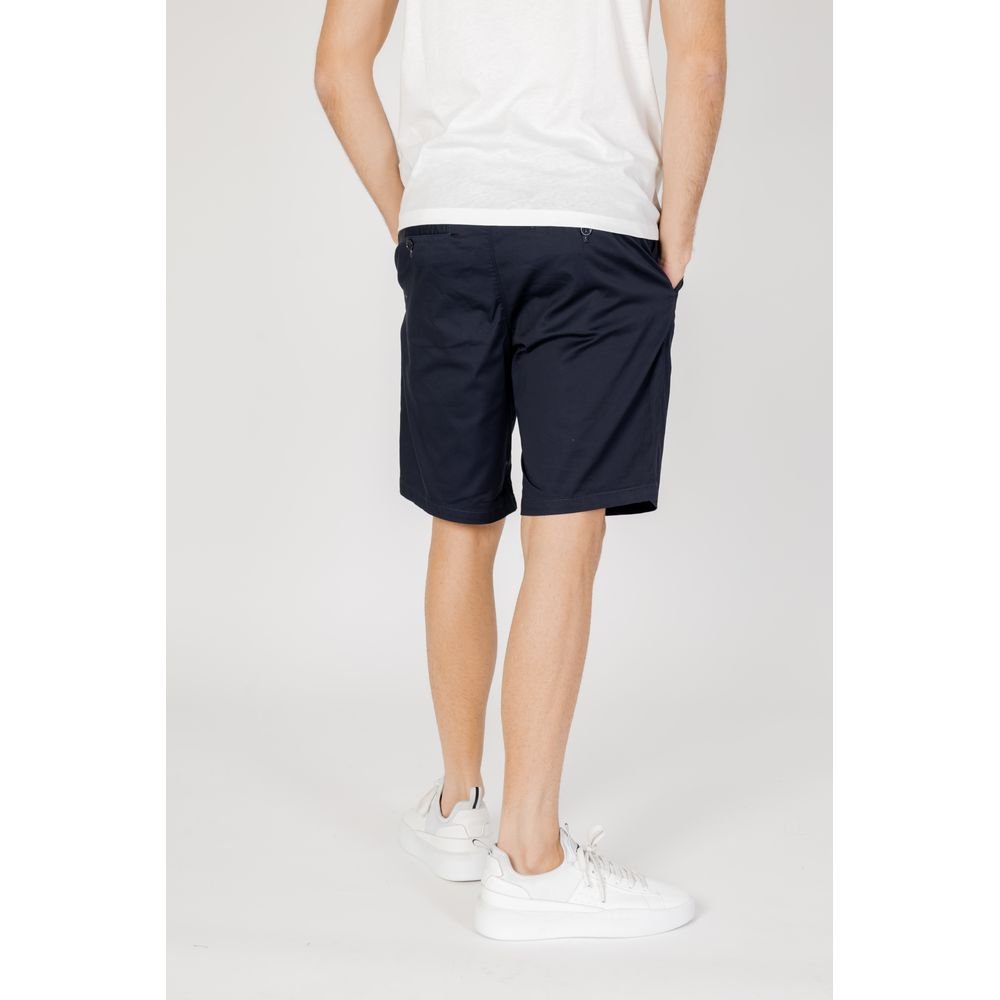 Classic Blue Cotton Bermuda Shorts designed by Armani Exchange - Image 3