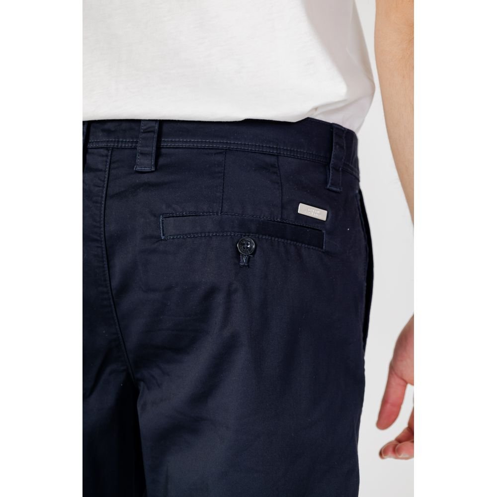 Classic Blue Cotton Bermuda Shorts designed by Armani Exchange - Image 4