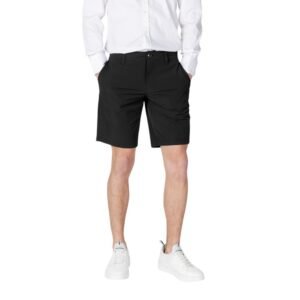 Black Polyamide Bermuda Shorts