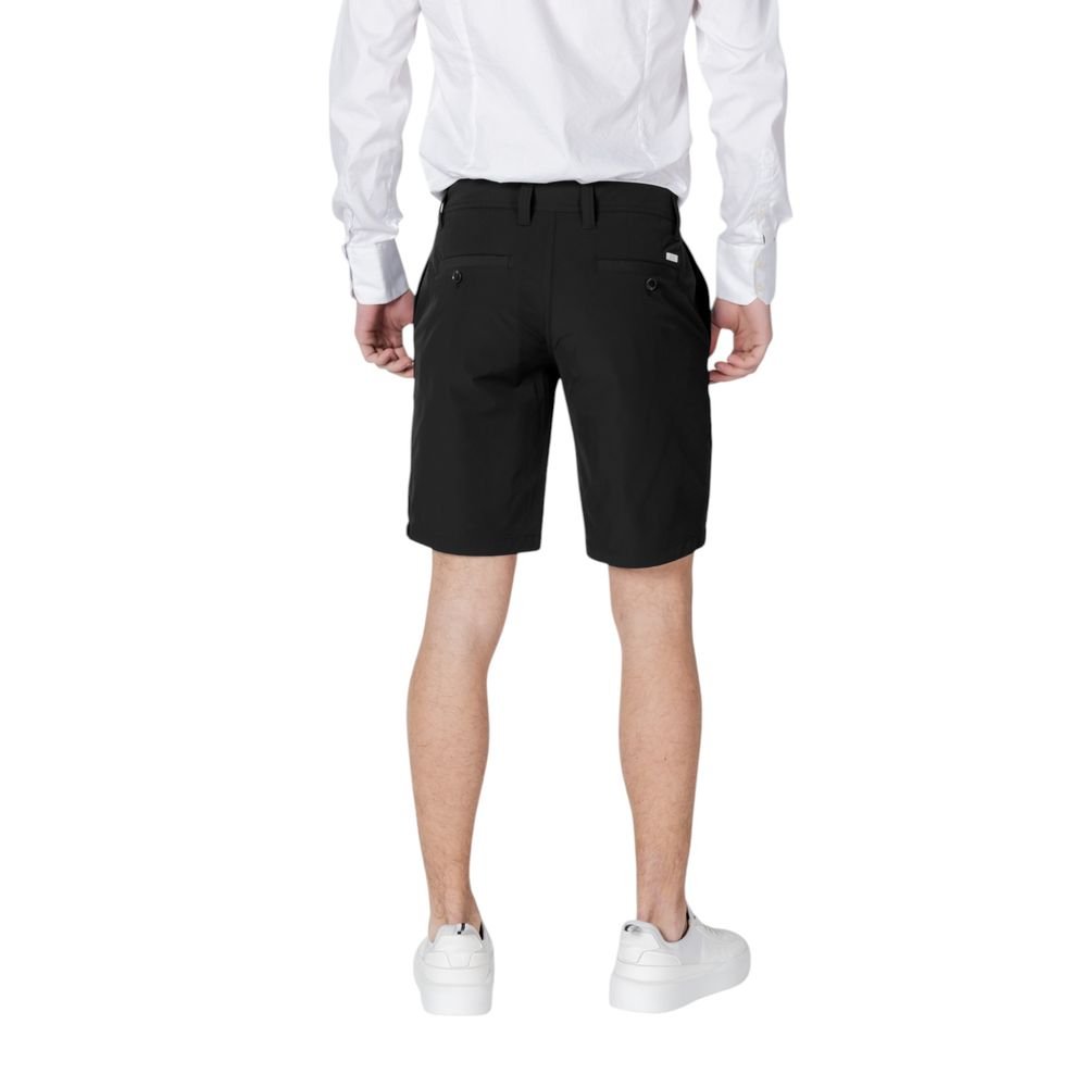 Trendy Black Bermuda Shorts designed by Emporio Armani - Image 2