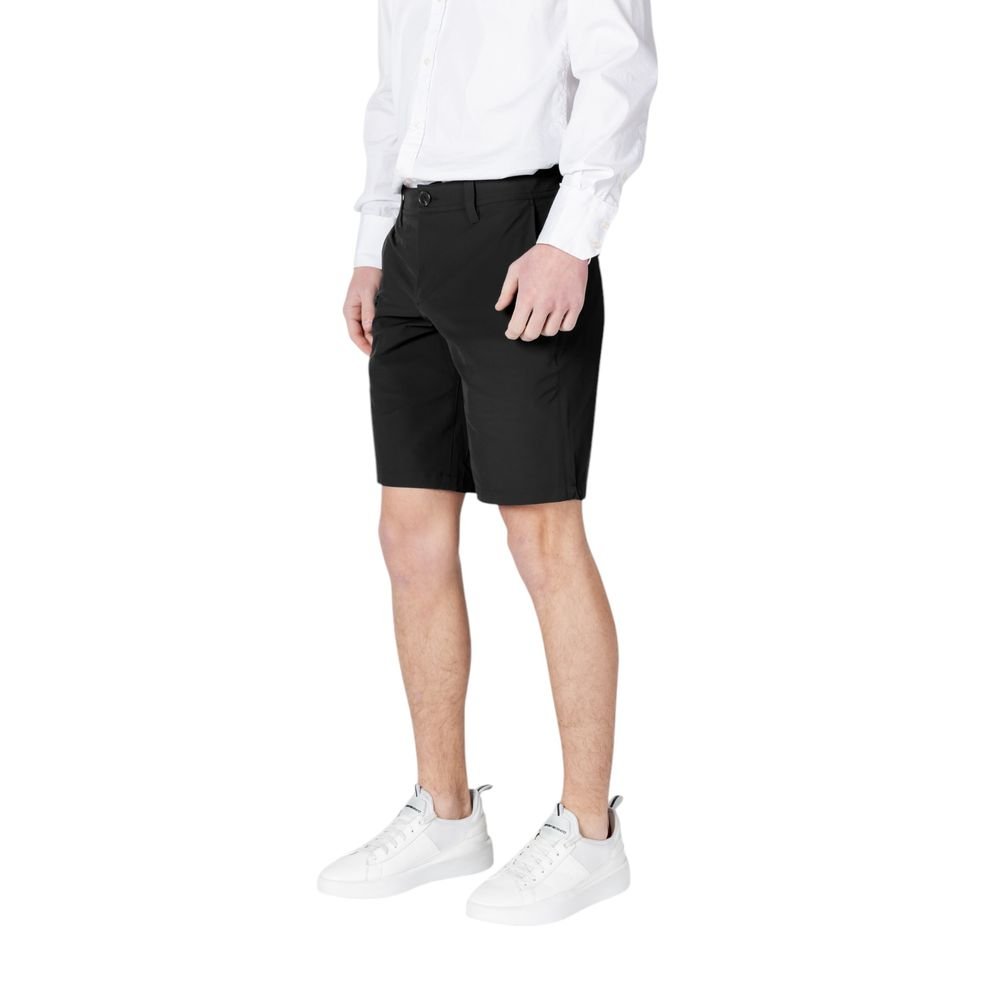 Trendy Black Bermuda Shorts designed by Emporio Armani - Image 3