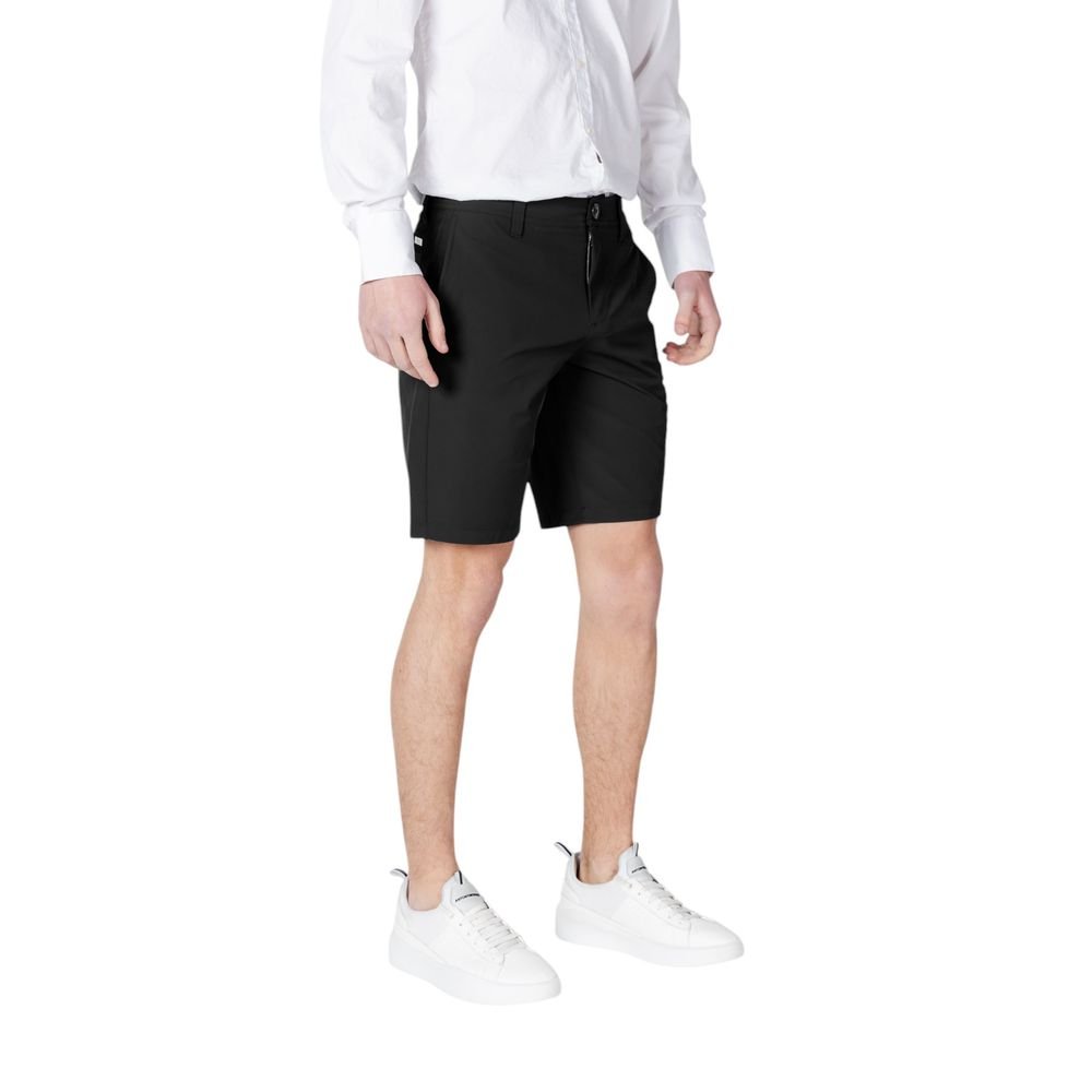 Trendy Black Bermuda Shorts designed by Emporio Armani - Image 4