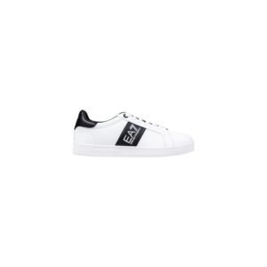Black And White Leather Low Top Sneakers