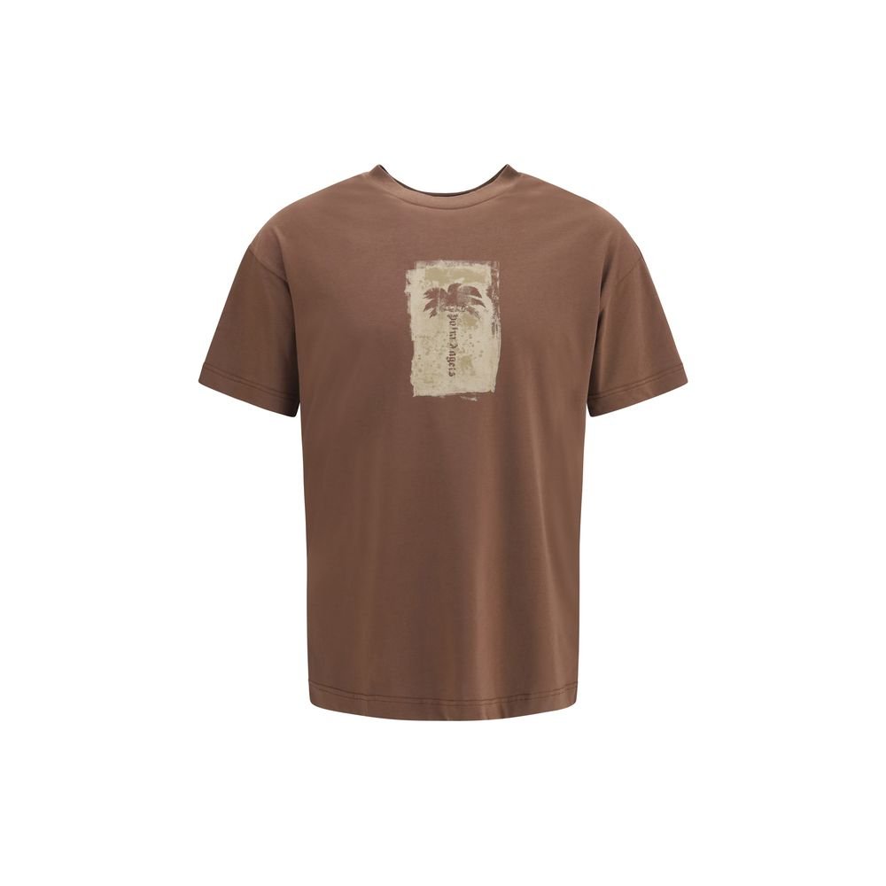 Classic Brown Soft Cotton T-Shirt designed by Palm Angels