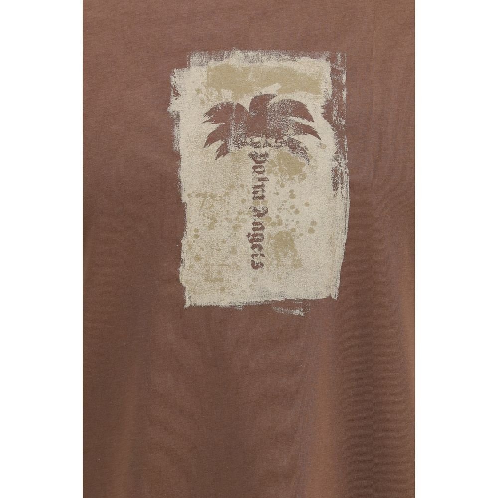 Classic Brown Soft Cotton T-Shirt designed by Palm Angels - Image 3